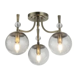 Oracle Metal and Glass Chandelier Light | Antique Bronze