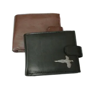 Pheasant Leather Wallet In Black Or Brown