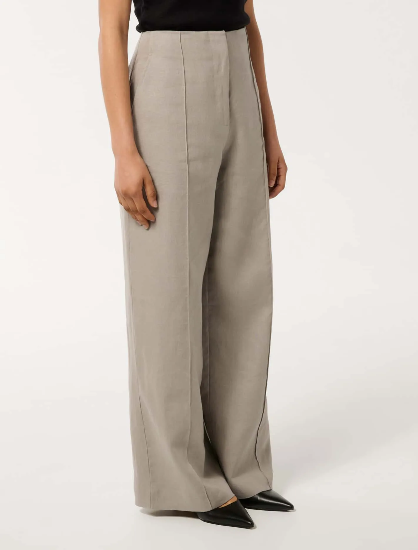 Posey Petite Linen Wide Leg Pants