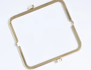 Purse Frame Retro Clutch Purse Frame Making Bag Hanger Light Gold 14cm