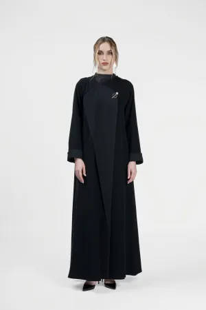 RMD2408-BLK Luxurious Splendor Abaya