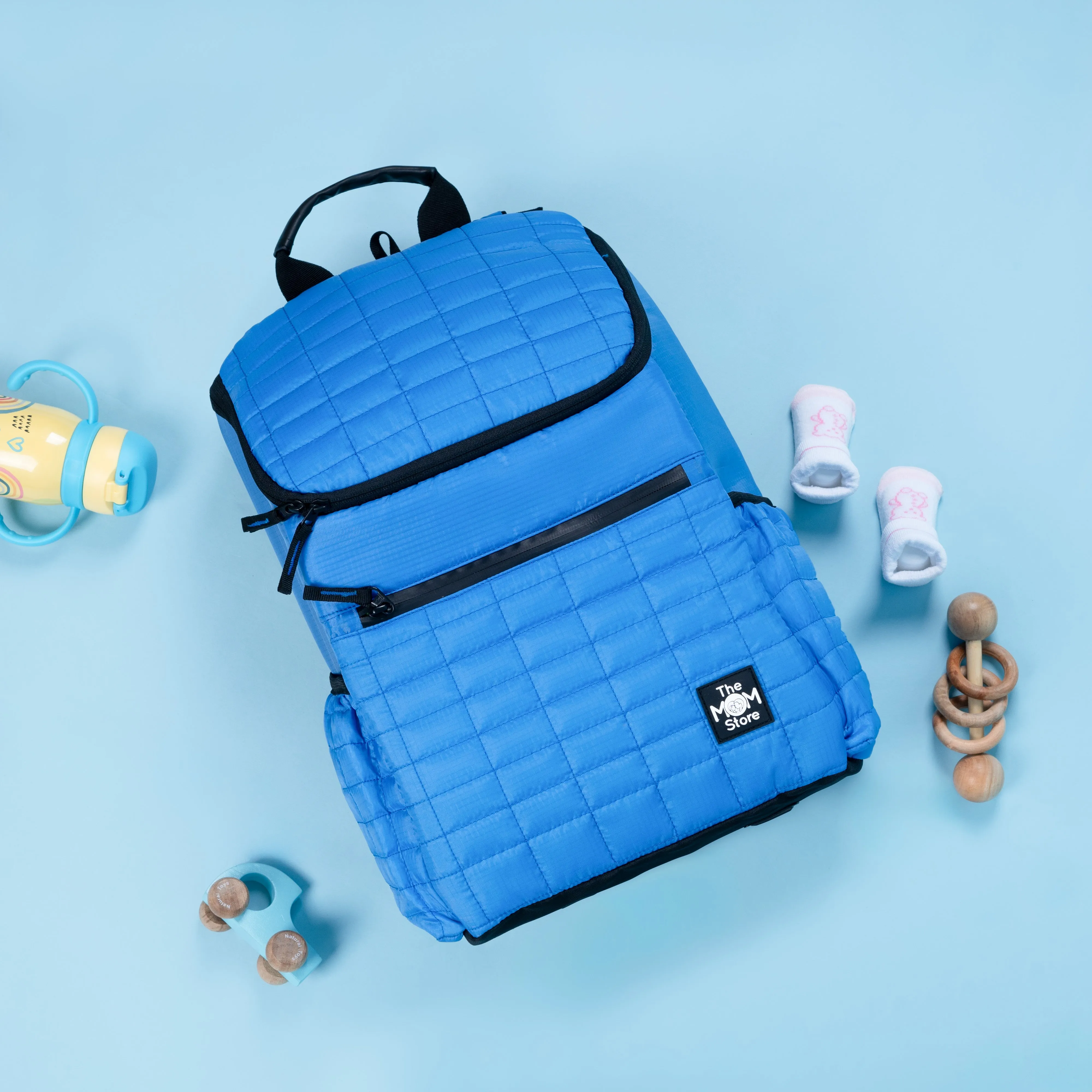 Sapphire Snuggle Quilted Diaper Bag