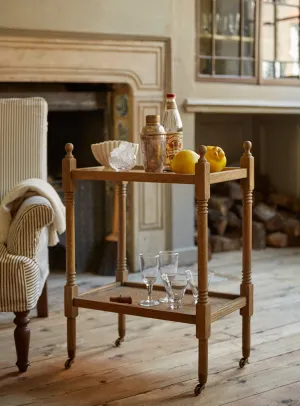 Stanton Oak Drinks Trolley