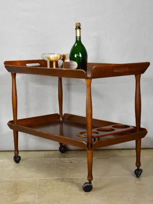 Superb wooden bar cart - 1960's