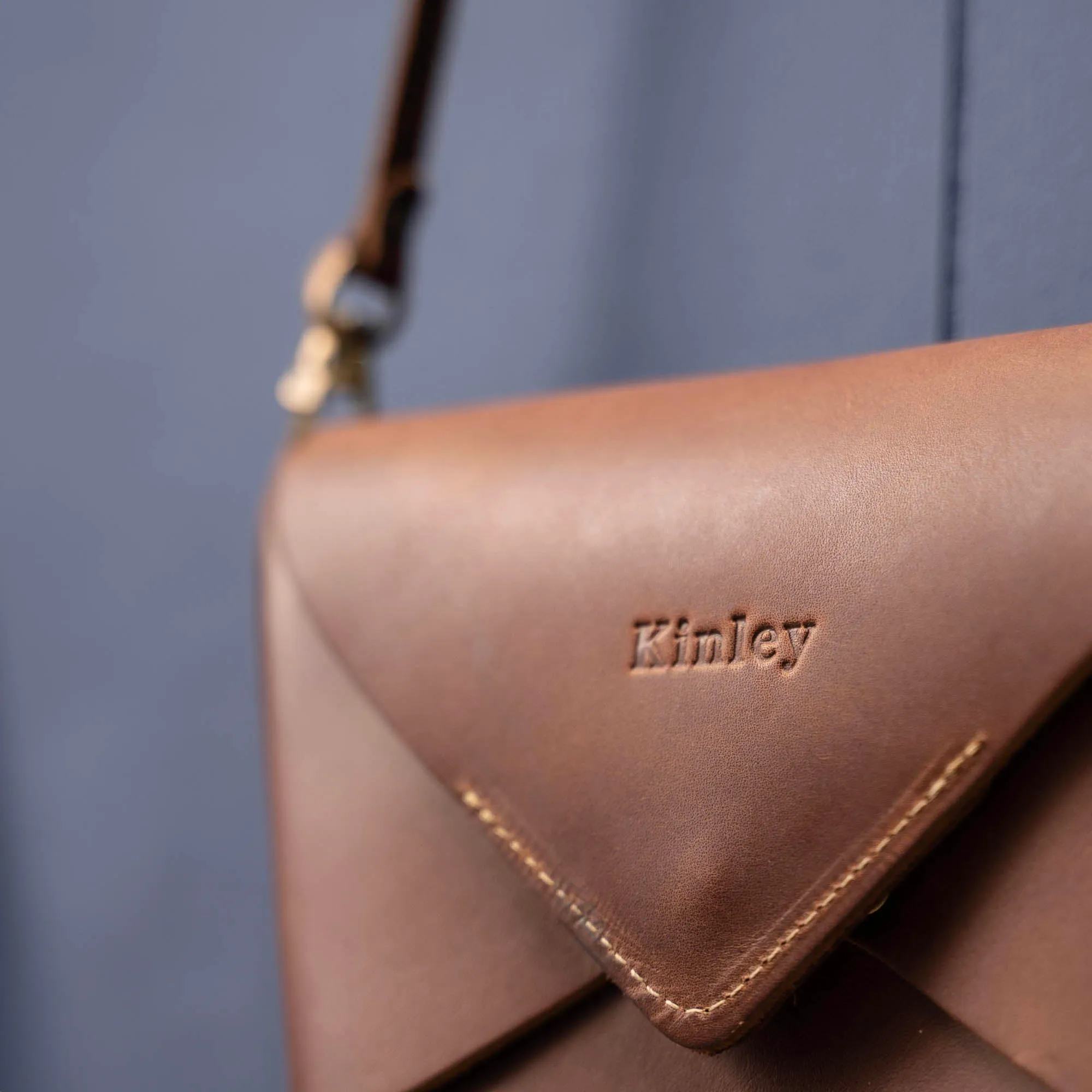 The Cecilia 2.0 - Fine Leather Envelope Purse with Adjustable 3 in 1 Strap