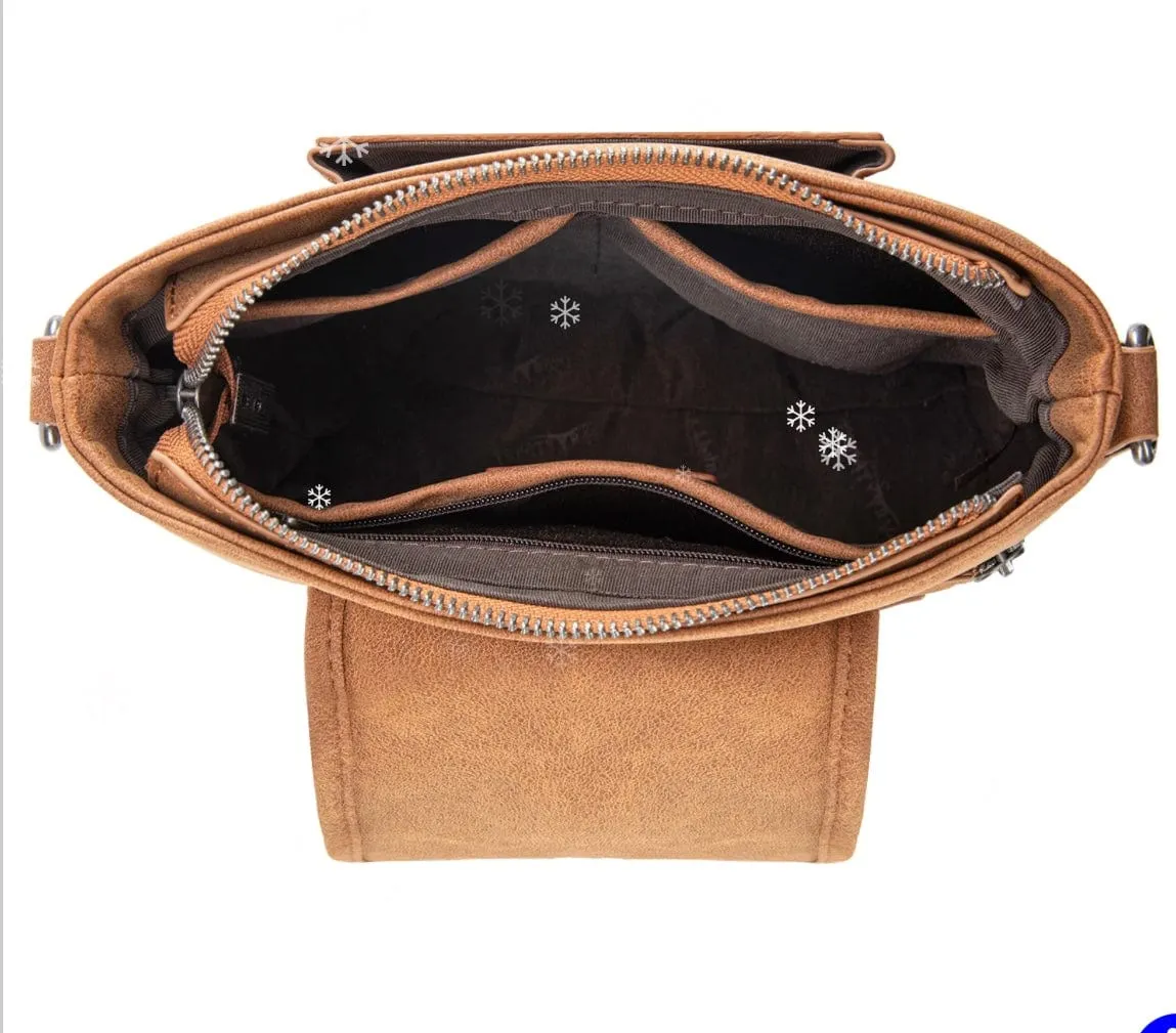 Trinity Ranch Genuine Cowhide Concealed Carry Crossbody Bag