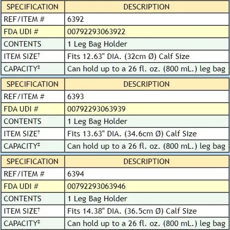 Urocare Fabric Leg Bag Holder Lower Small - 1 Each