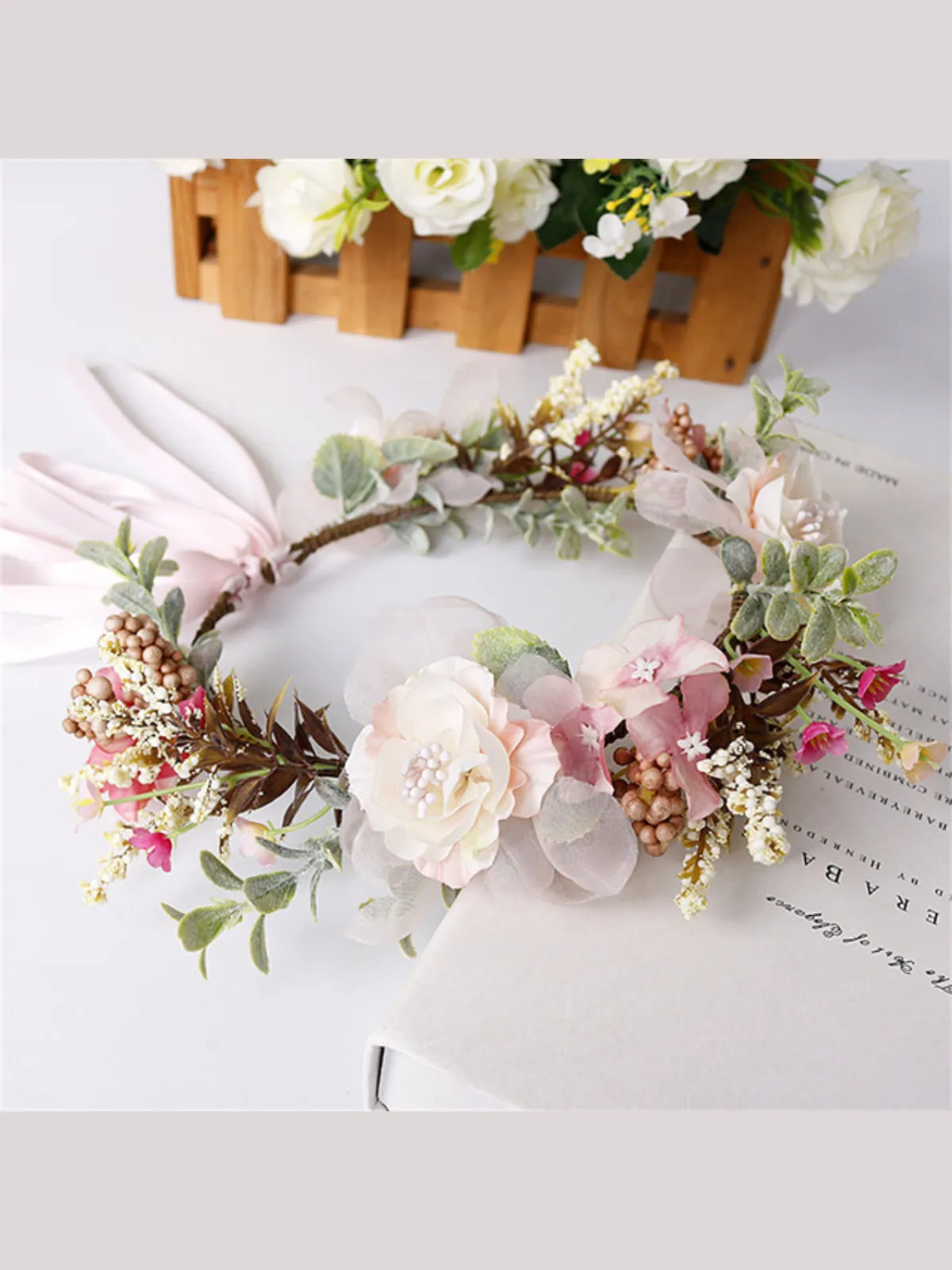 Wildflower Luster Floral Crown Headband