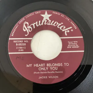 WILSON, JACKIE = MY HEART BELONGS TO ONLY YOU (7 IN.) (CDN 1961) (USED)